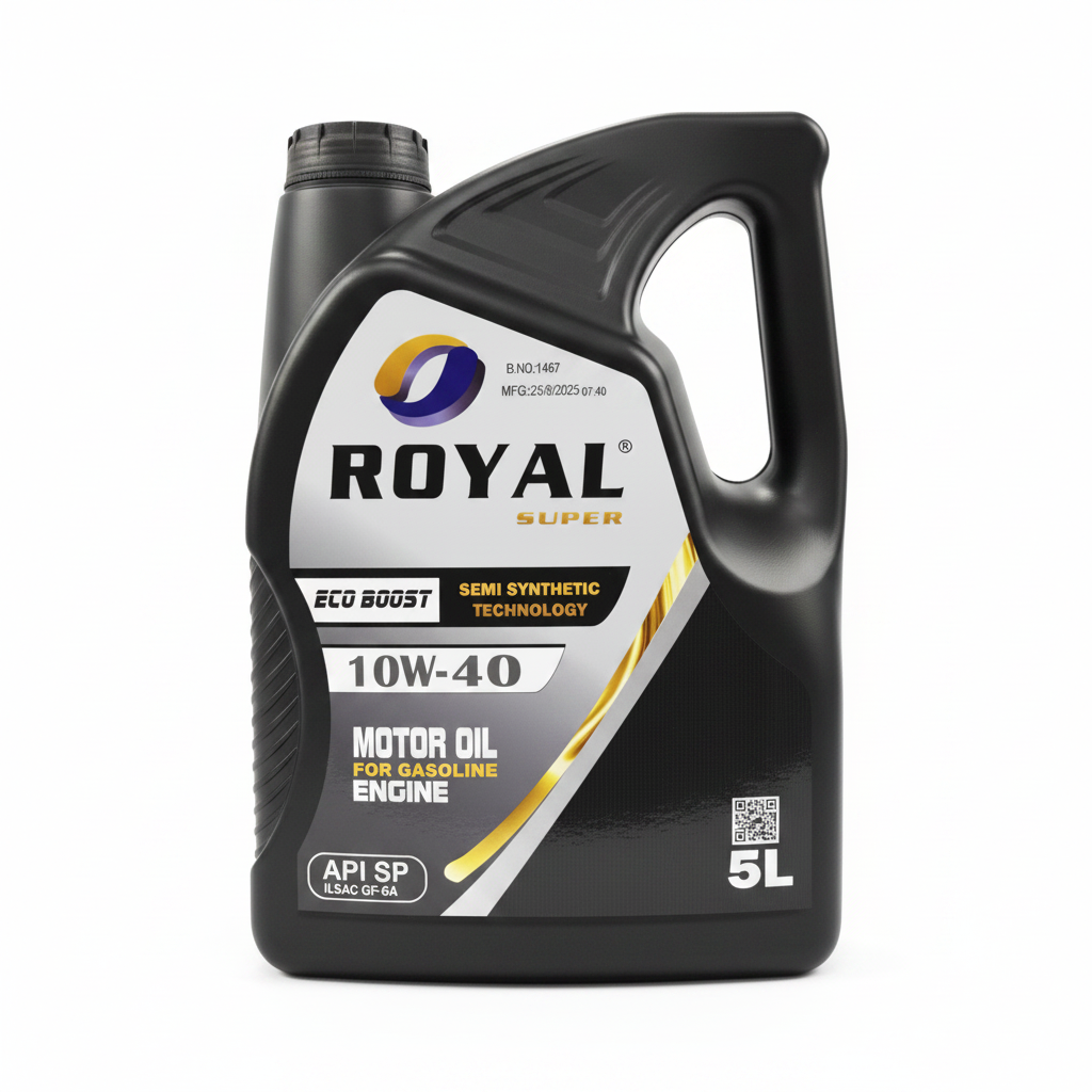 Royal Super Eco Boost 10W-40 Semi Synthetic Motor Oil 5L - Front