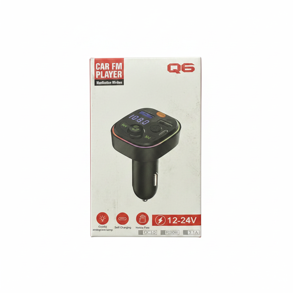 Q6 Car FM Player Multimedia Wireless