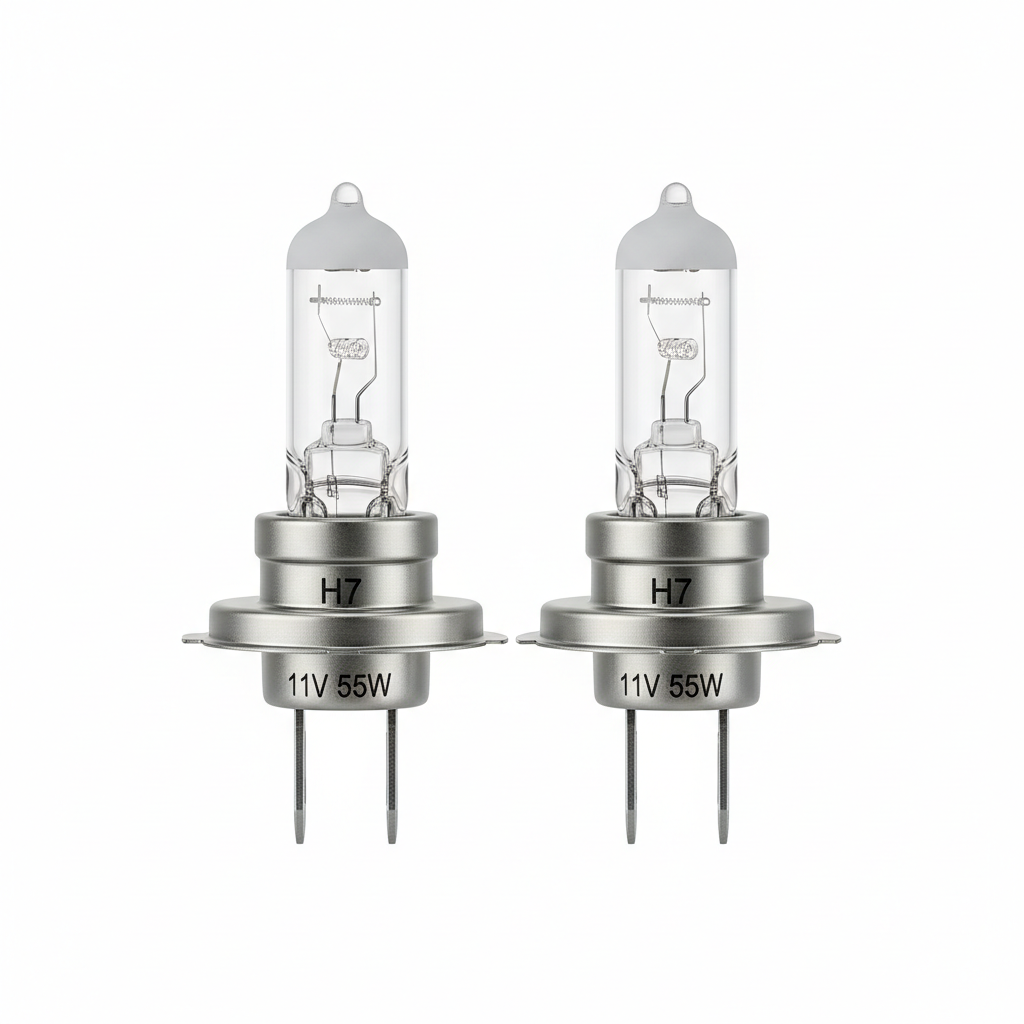 H7 Halogen Car Headlight Bulb - Pair of 2 upright