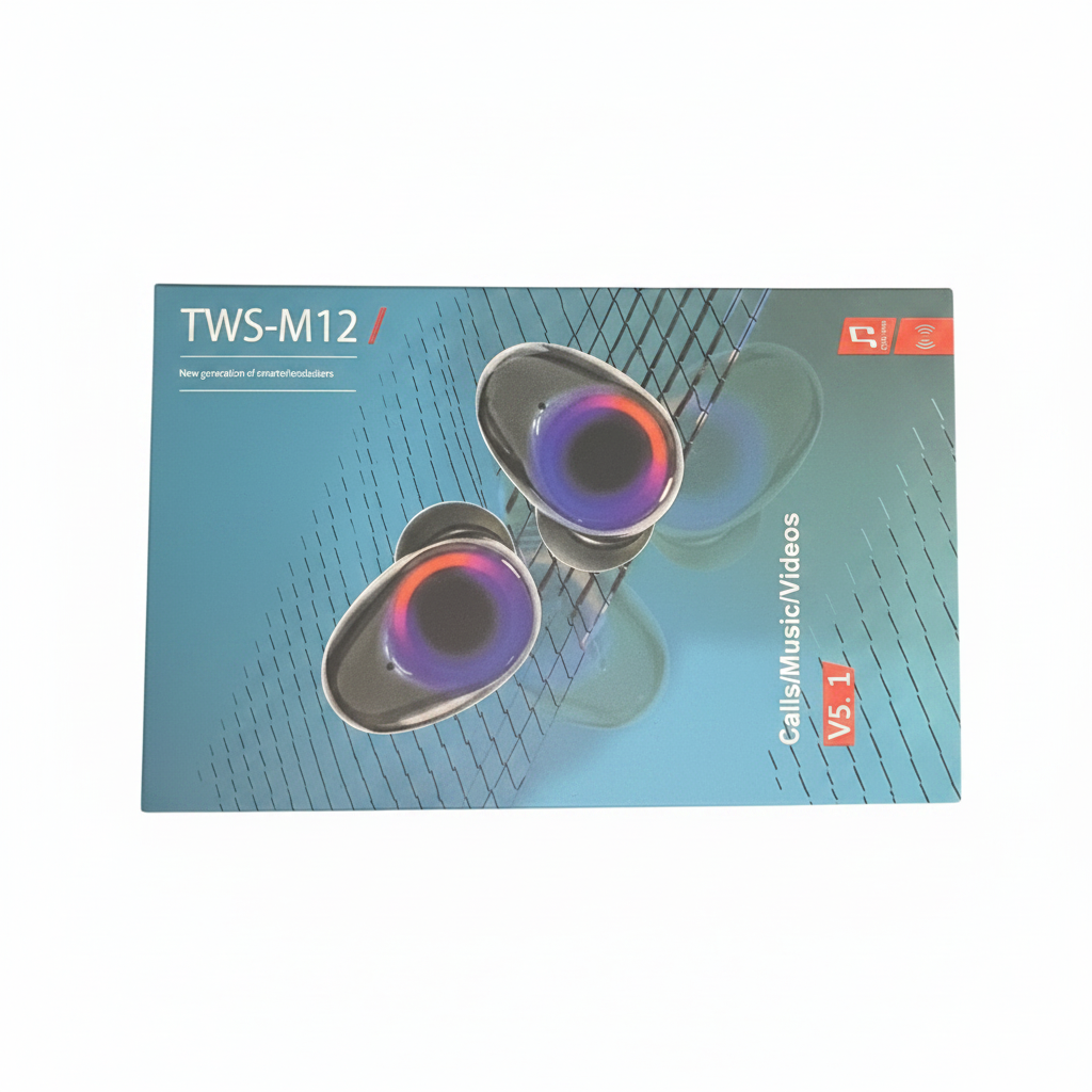 TWS-M12 Wireless Bluetooth Earbuds V5.1