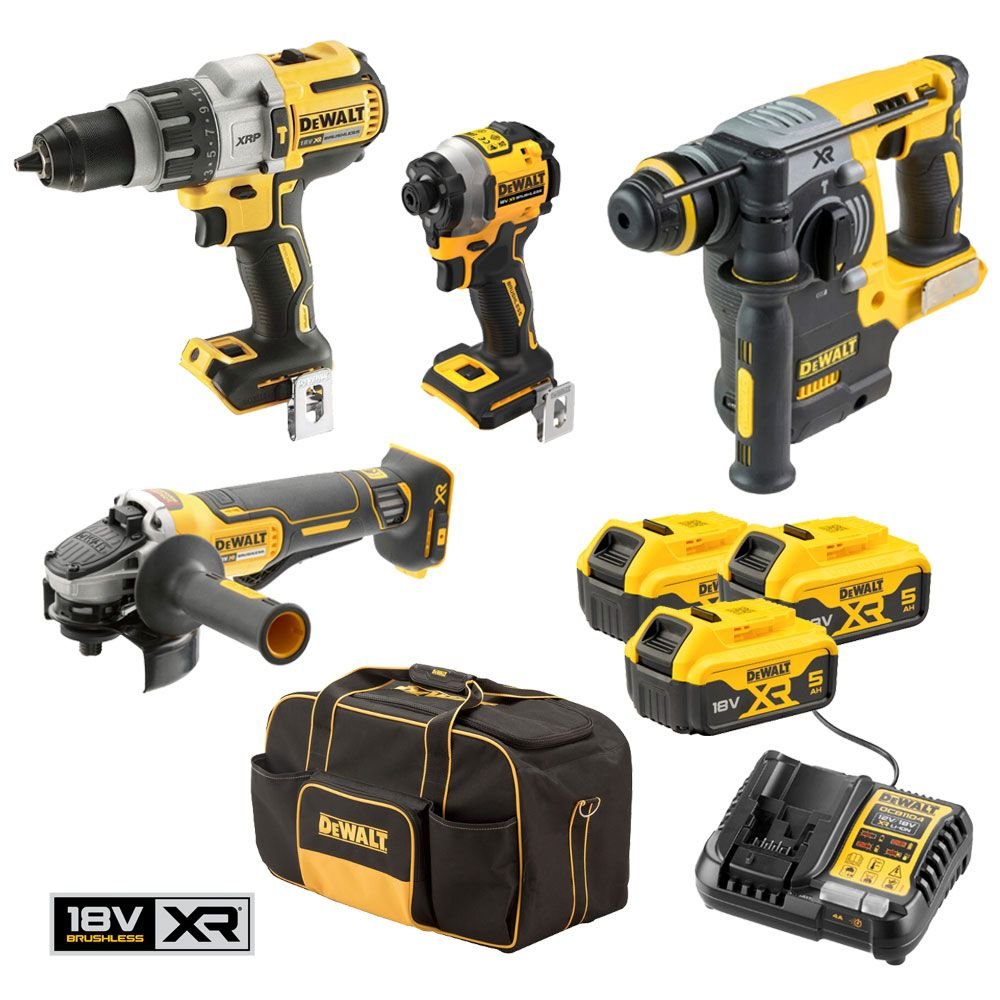 DeWalt DCZ401P3-XE 18V 5.0Ah XR 4pce Combo Kit