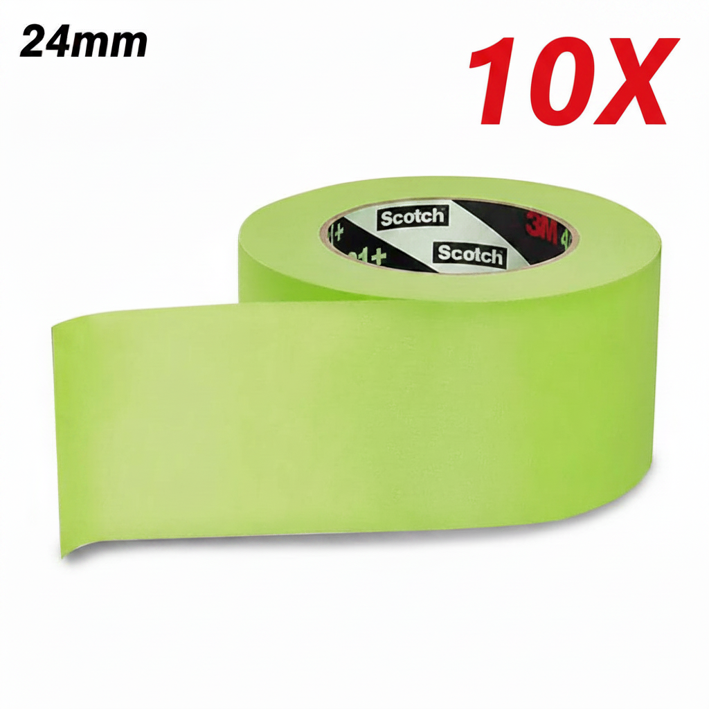Green Painters Masking Tape 24mm x 50m - Pack of 10