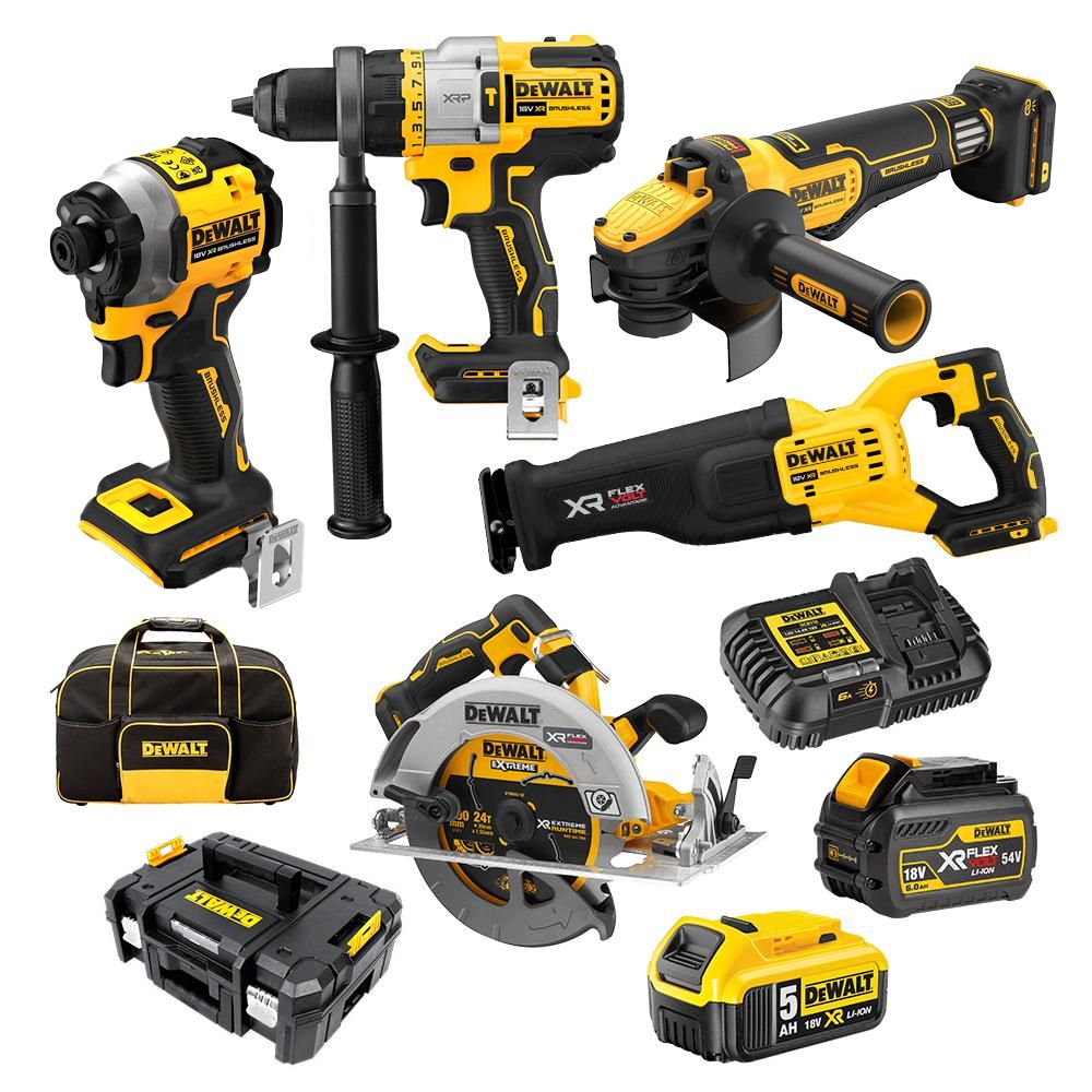 DeWalt DCZ586P1T1T-XE 18V FlexVolt Advantage XR Brushless 5pce Combo Kit