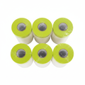 6 pack of waterproof PVC paint tape rolls on clean white background