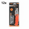 JinFeng JF808 utility knife blister pack on white background with 12x label
