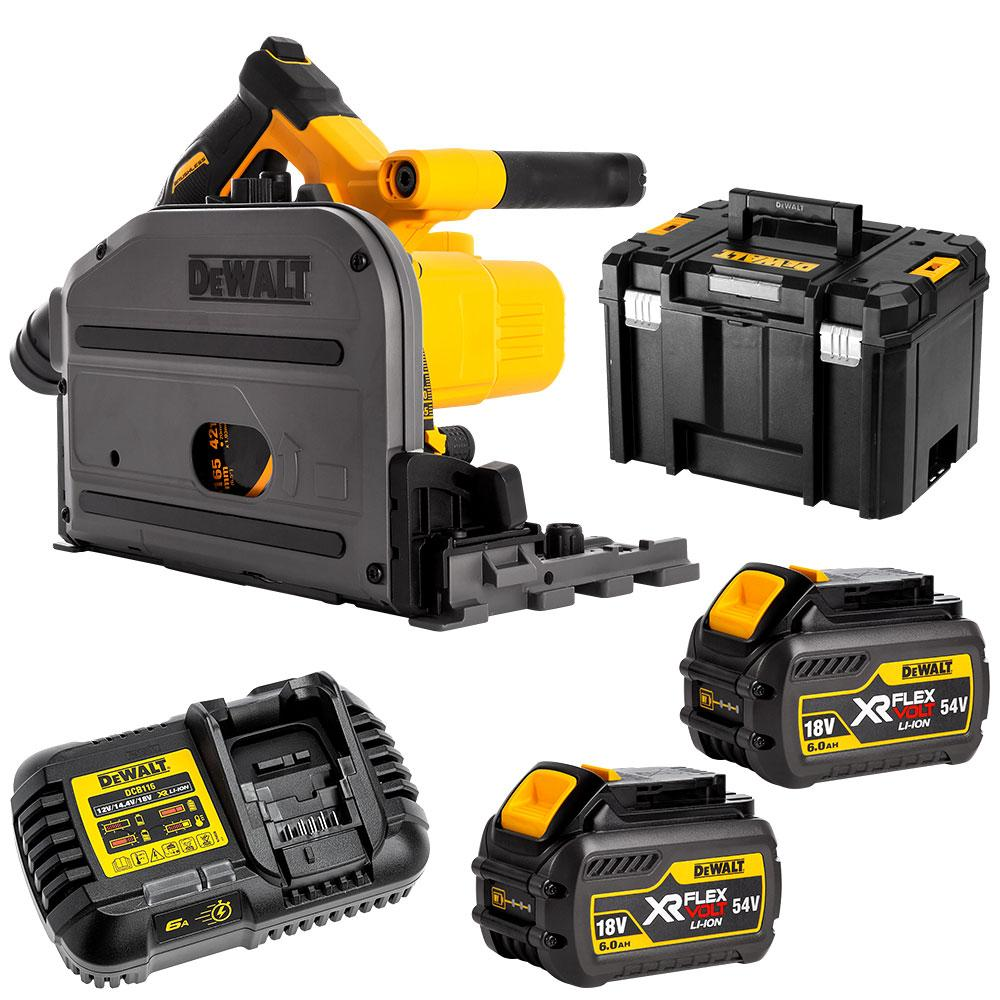DeWalt DCS520T2-XE 54V 6.0Ah FlexVolt XR Brushless Plunge Saw Combo Kit