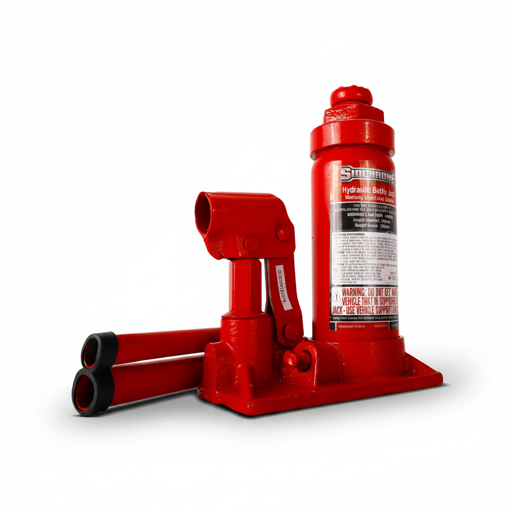 Sidchrome SCMT82004 4000kg Hydraulic Bottle Jack red