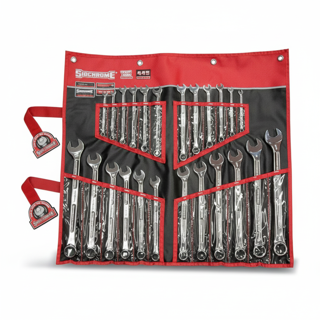 Sidchrome SCMT22106 24-Piece Metric/AF 440 Pro Series Ring & Open End Spanner Set
