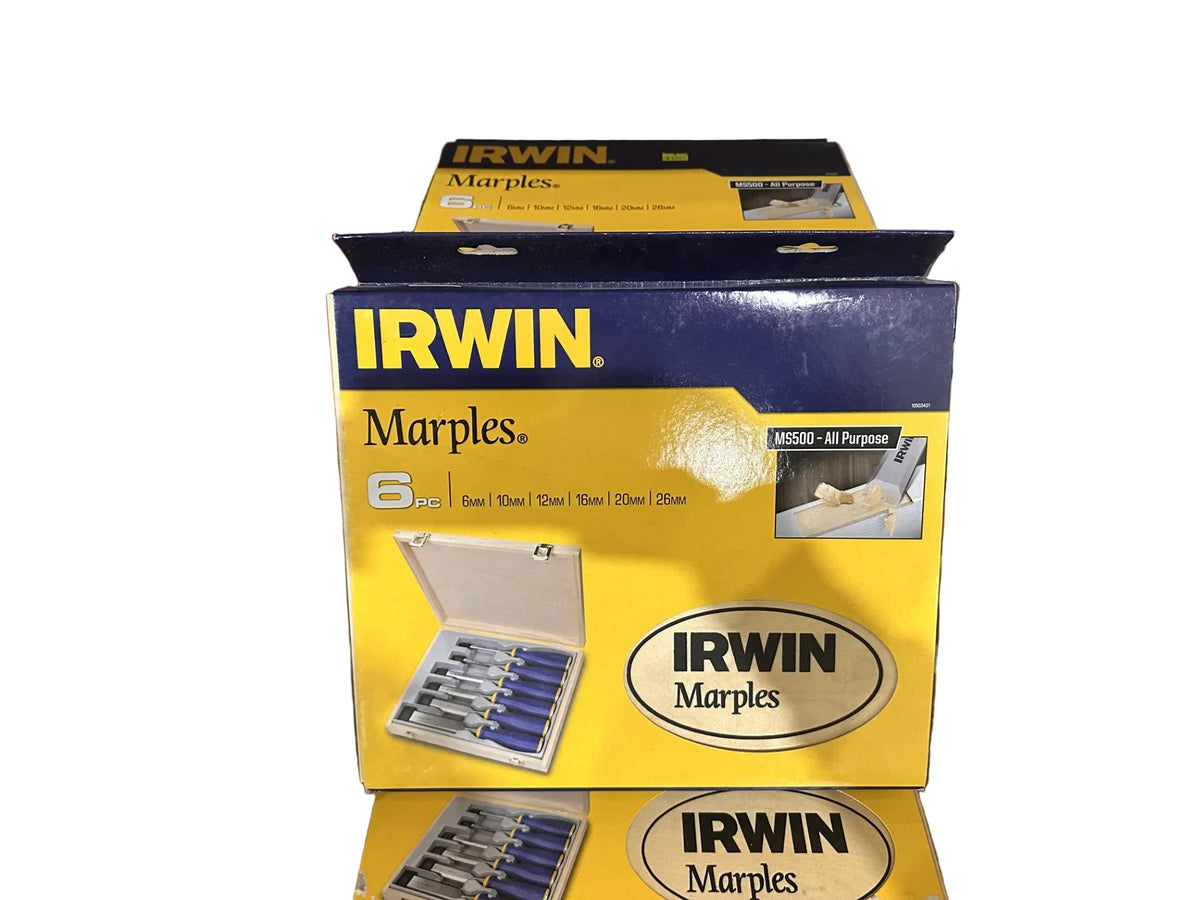 Irwin 6pc Chisel Set 6mm 10mm 12mm 16mm 20mm 26mm